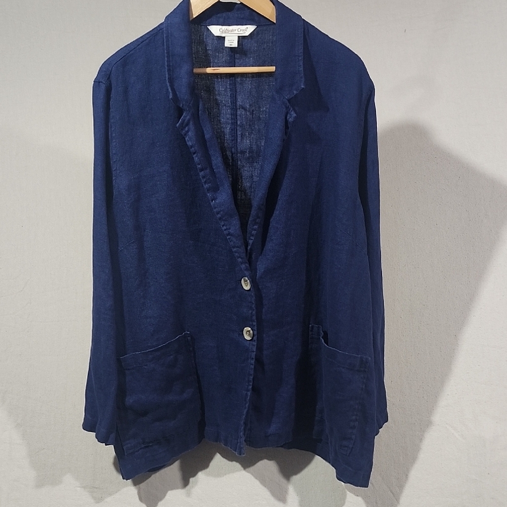 Coldwater Creek Navy Blue Blazer